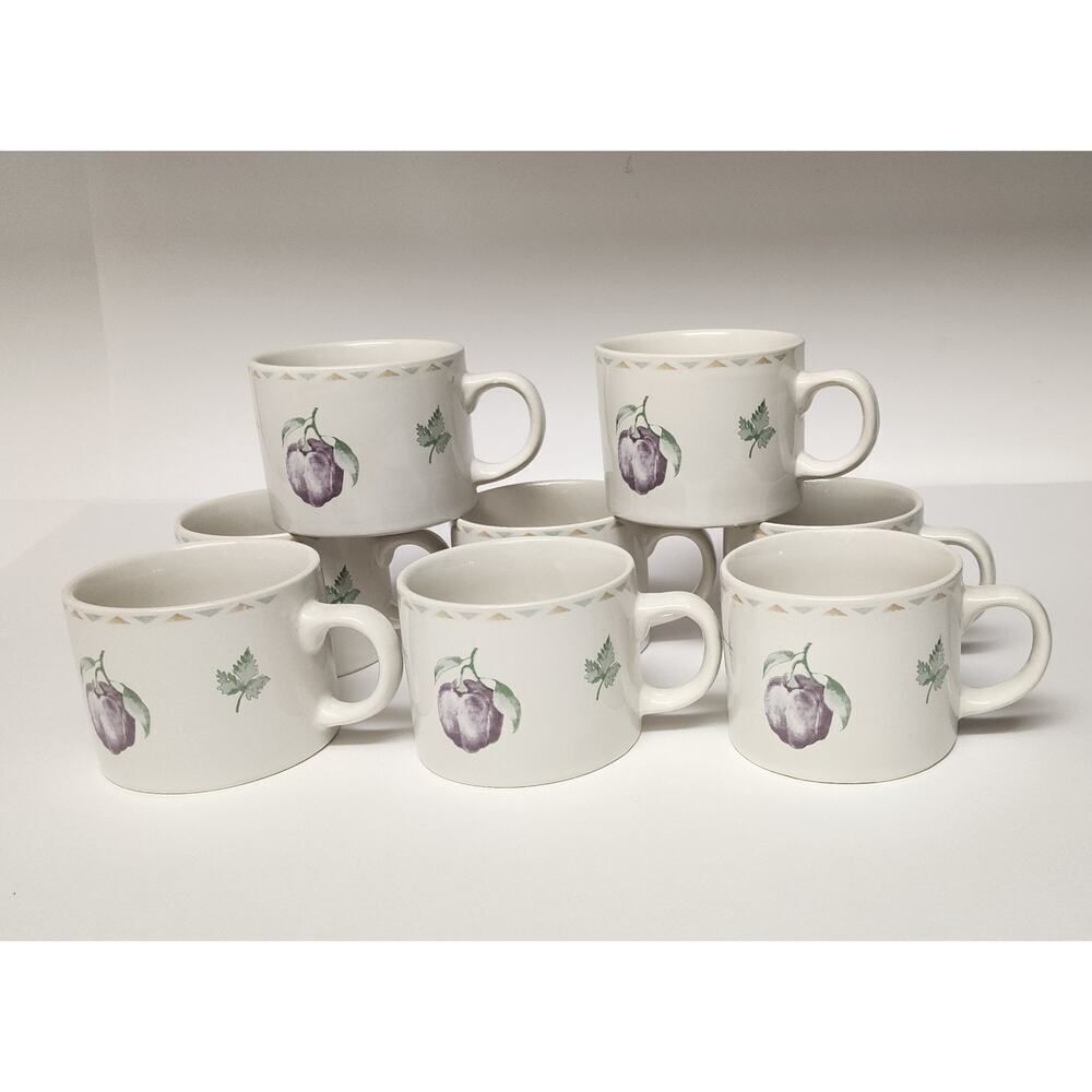 Oneida Majesticware Vintage Chef's Basket 8 Stoneware Coffee/Tea Cup